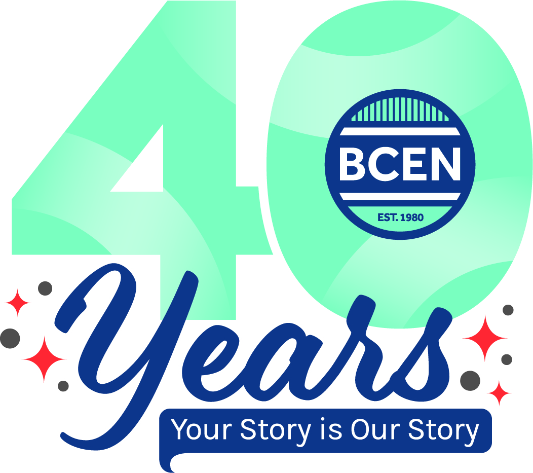 BCEN's 40th Anniversary logo