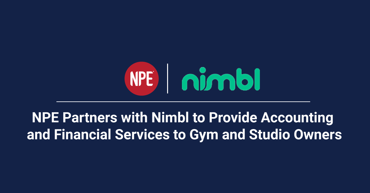 NPE Partners with Nimbl to Provide Accounting and Financial Services to Gym and Studio Owners