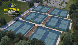 The courts at Goucher College, in Towson, Maryland, home of the newest Nike Tennis Camps.
