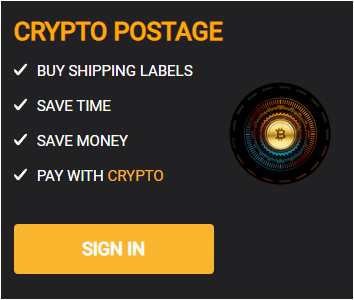 Buy mailing labels with your crypto