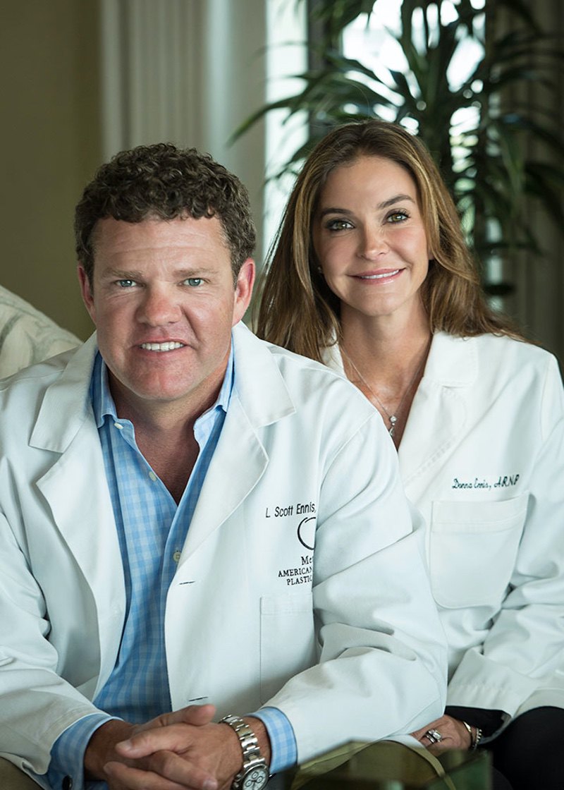 Dr. L. Scott Ennis, Plastic surgeon and Donna S. Ennis, ARNP.