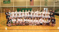 2018 Nike Volleyball campers at Bishop McGuinness volleyball camp in Oklahoma.