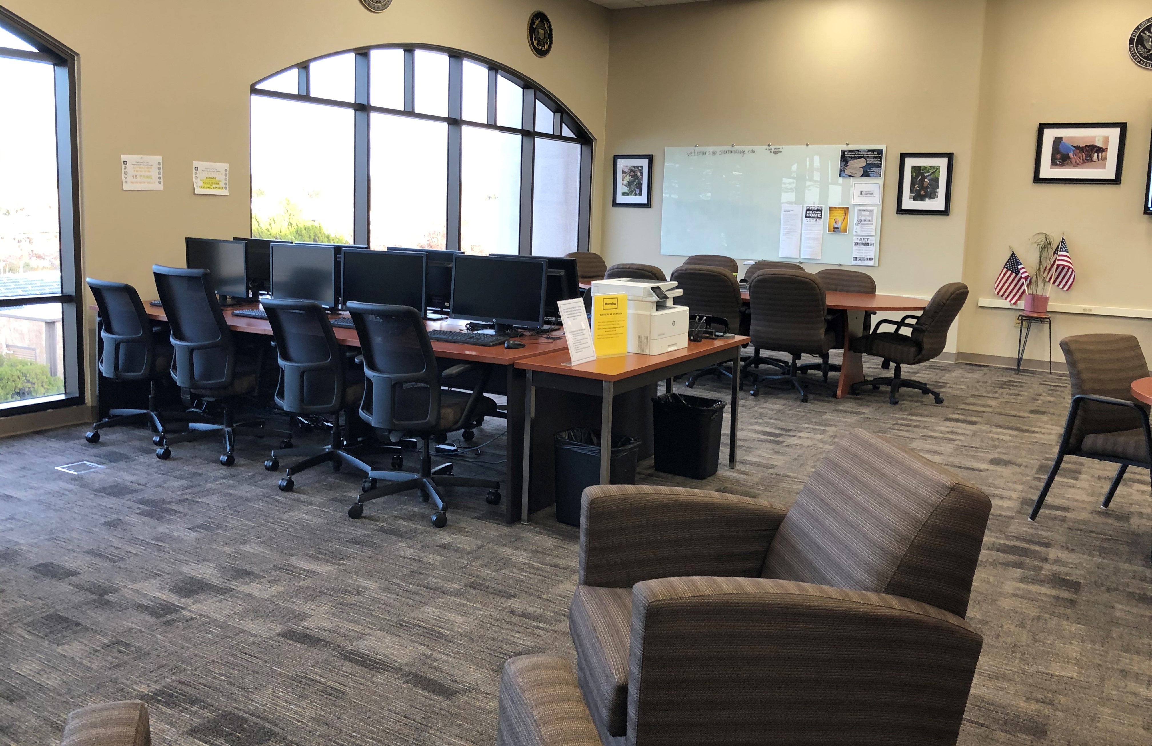 The Veterans Success Center at Sierra College in Rocklin, California, offers student veterans a warm, inviting place to connect with services, counseling, and other veterans.