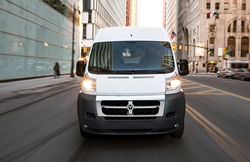 Front view of white 2018 RAM ProMaster