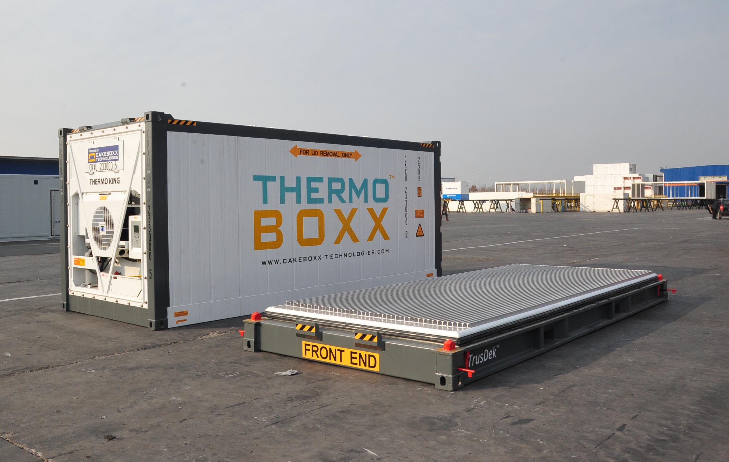 ThermoBoxx™ reefer container, deck and lid