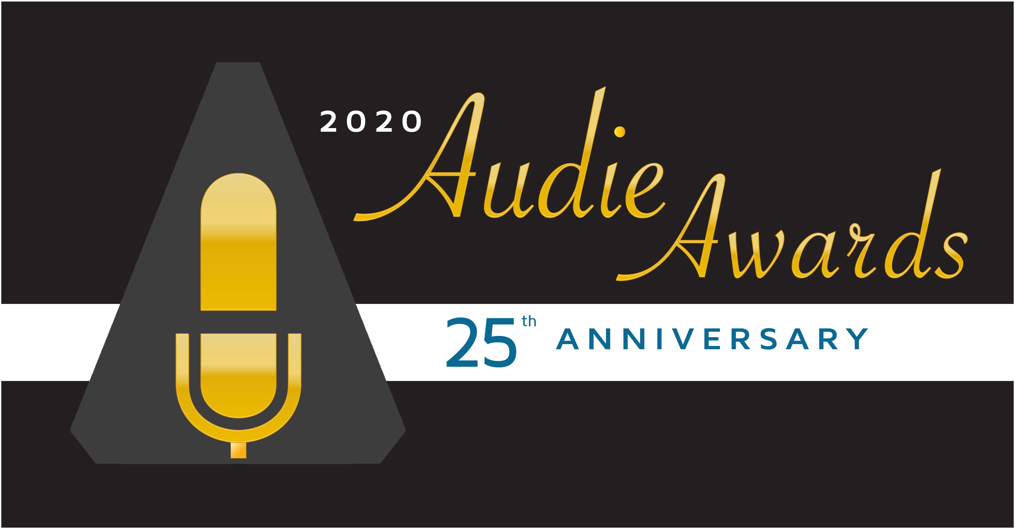 The 2020 Audie Awards® Gala will celebrate the Awards' 25th Anniversary on March 2.