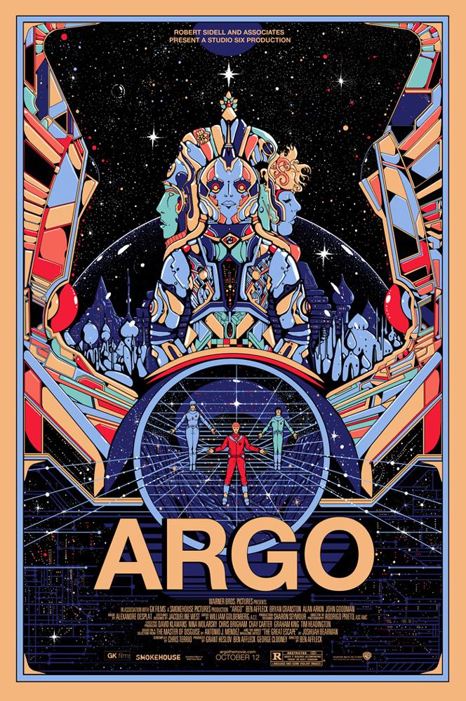 Argo Poster on display, based on the “Lord of Light” project—used to trick Iranian officials during the 1980 hostage crisis.