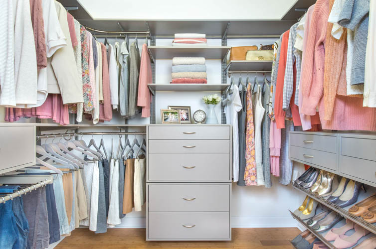 freedomRail Closet in Century Gray