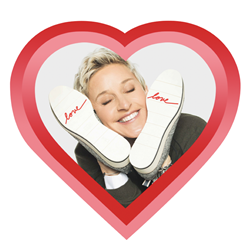 Ellen degeneres hot sale shoes love