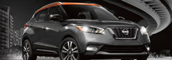2020 Nissan Kicks parked in a parking lot at night