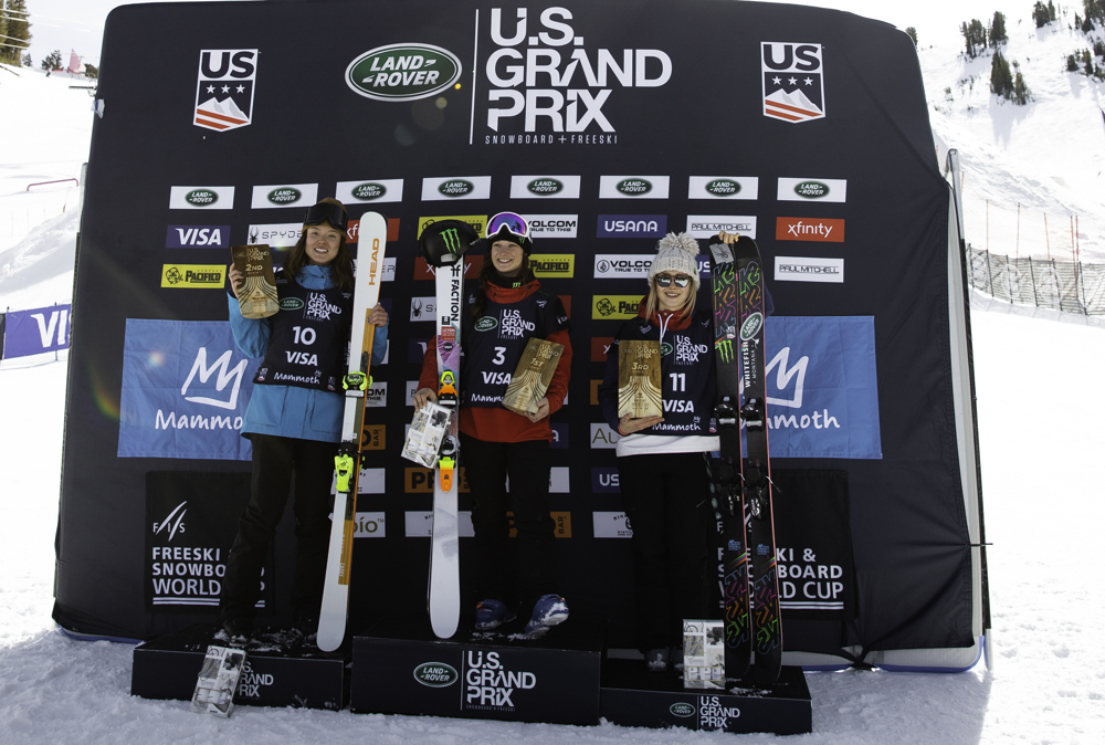 Monster Energy's Sarah Hoefflin Takes First Place and Maggie Voisin Takes Third in Women’s Ski Slopestyle at the Land Rover U.S. Grand Prix at Mammoth Mountain