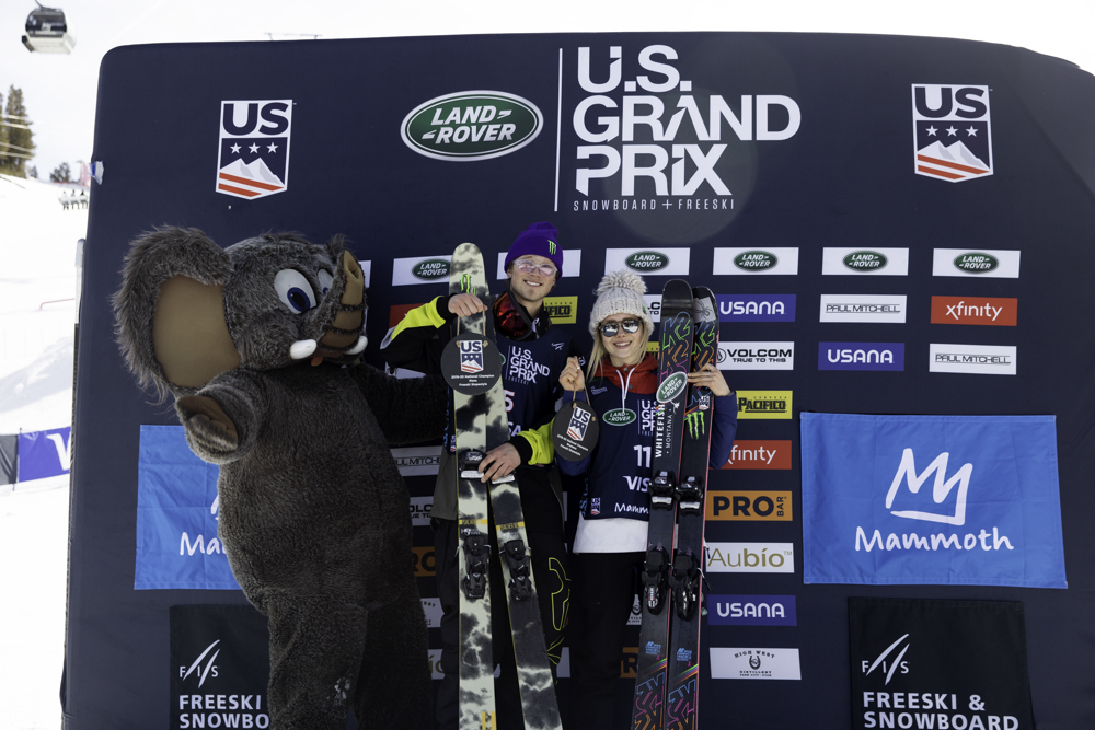 Monster Energy's Colby Stevenson Takes Second in Men's Ski Slopestyle and Maggie Voisin Takes Third in Women’s Ski Slopestyle at the Land Rover U.S. Grand Prix at Mammoth Mountain
