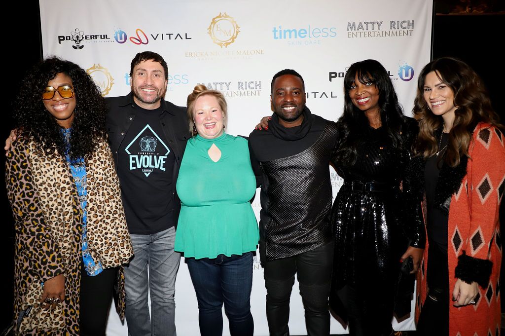 Shondrella Avery, James Purpura, Jen Ponton, Matty Rich, Ericka Nicole Malone, and Steph Purpura at the Indie Director's Spotlight during the Sundance Film Festival 2020.