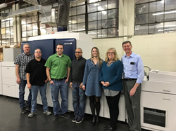 Vya print services team with new Xerox iGen 5/150 press.
