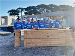 Tampa-based MaintenX International begins work on their sponsored Habitat for Humanity home. MaintenX believes in giving back to local communities.