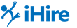 Blue iHire Logo with Proudman