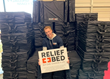 Hunter Smalling after Building Hundreds of Relief Beds