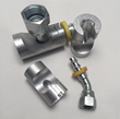 Three specialty mandrels that hold 45 and 90 degree push-lock fittings along with a #4 and #8 diameter Parker push-lock fittings. Mandrels are used with Barb-Tech Tool’s hose assembly tool for easier installation of 45 and 90 degree fittings.
