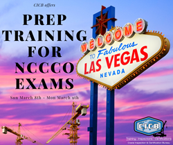 CICB offers preparatory training in Las Vegas for NCCCO exams on Sunday March 8th and Monday March 9th.
