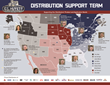 G.L. Huyett Distribution Support Team Map