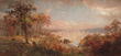 Jasper Francis Cropsey (1823–1900), "October on the Hudson," 1886," featured in the exhibition "TEN GREAT AMERICAN PAINTERS and Their Brilliant Rivals: The Historic Hudson River School