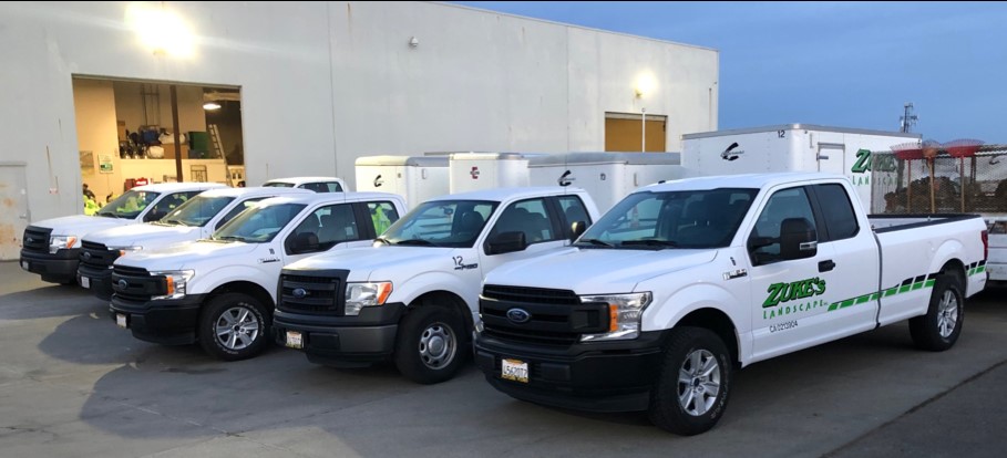 Soon these trucks will be displaying the Landscape Development, Inc. logo.