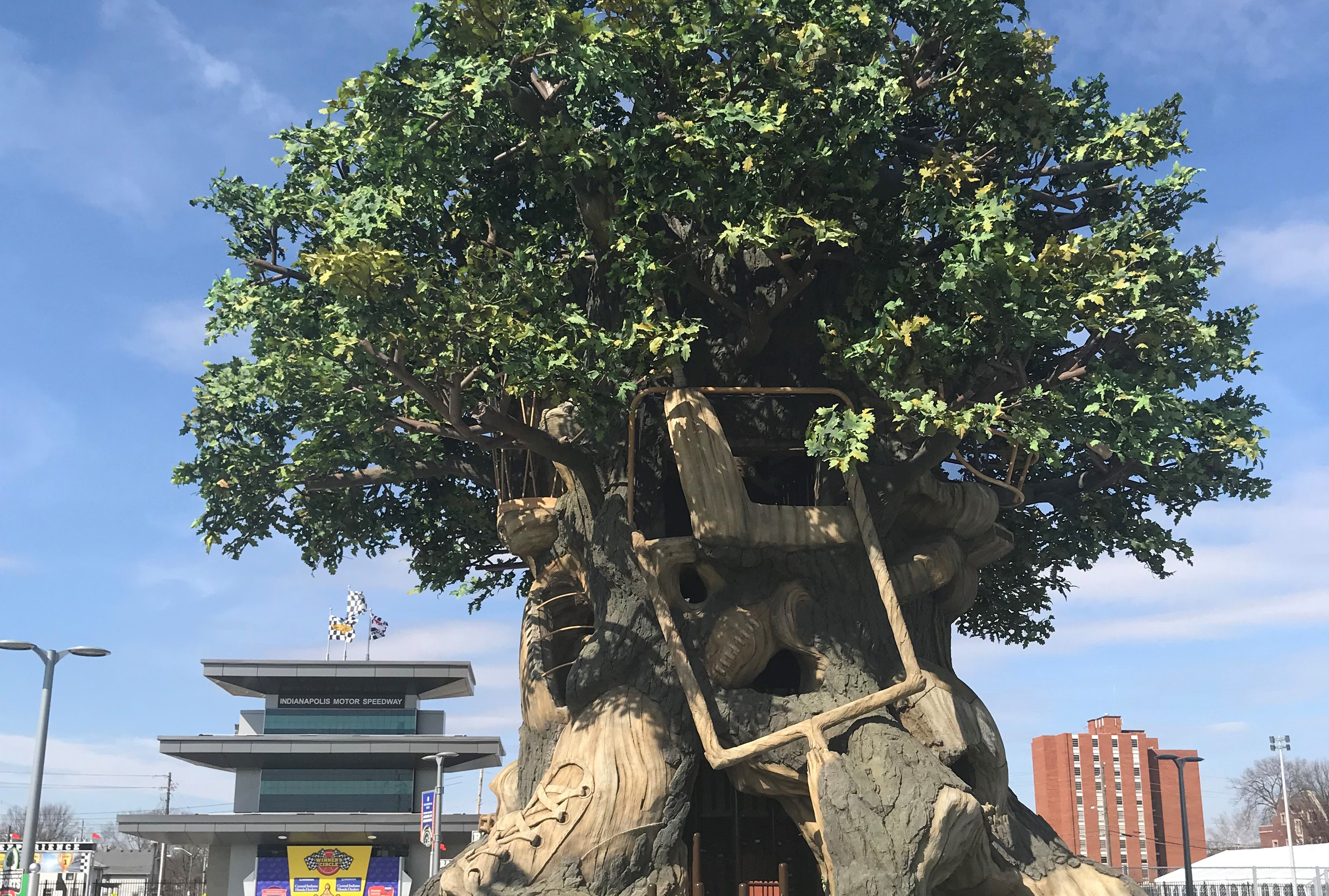 The Tree of Sport reaches six stories into the sky