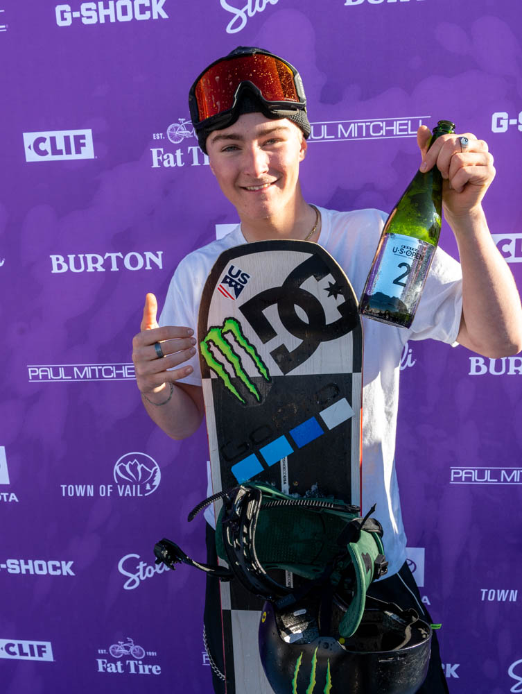 Monster Energy's Dustry Henricksen Takes Second In Menu2019s Snowboard Slopestyle at the 2020 Burton U.S. Open Snowboarding Championships