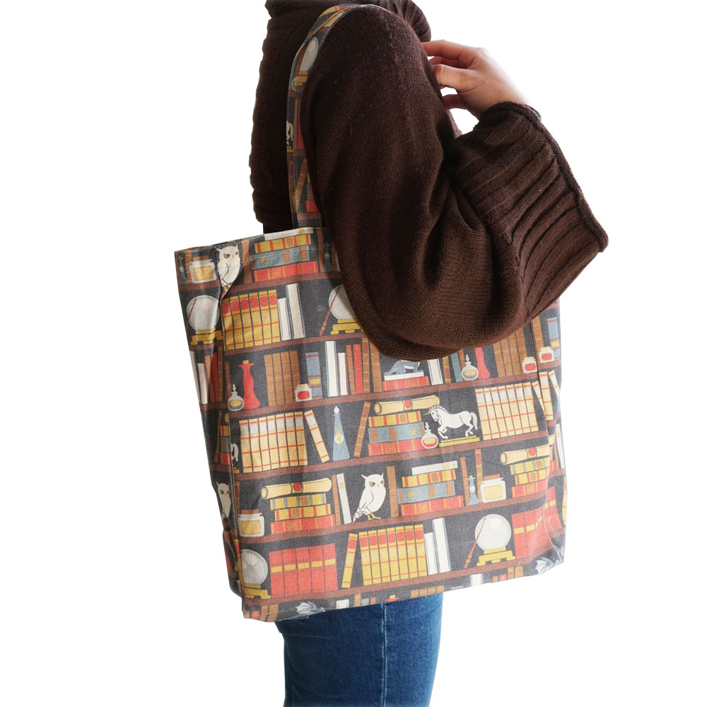 Svaha offers a host of STEAM-themed accessories to go with their stylishly smart fashions including this fantasy-inspired Librarian’s Secret Chamber Canvas Tote Bag. For book lovers everywhere!