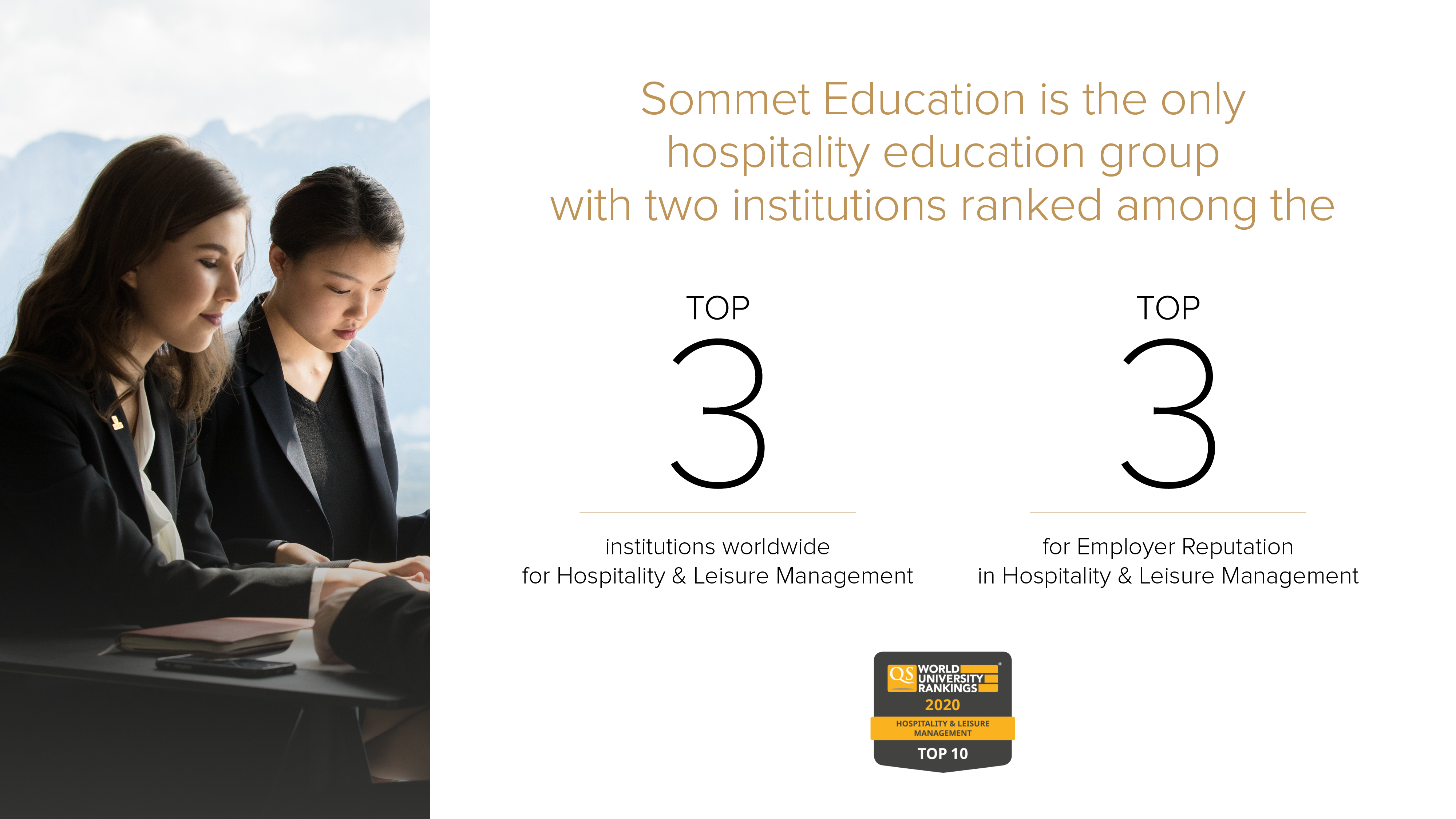 Sommet Education with Two Institutions Ranked World Top 3 in the QS World University Ranking