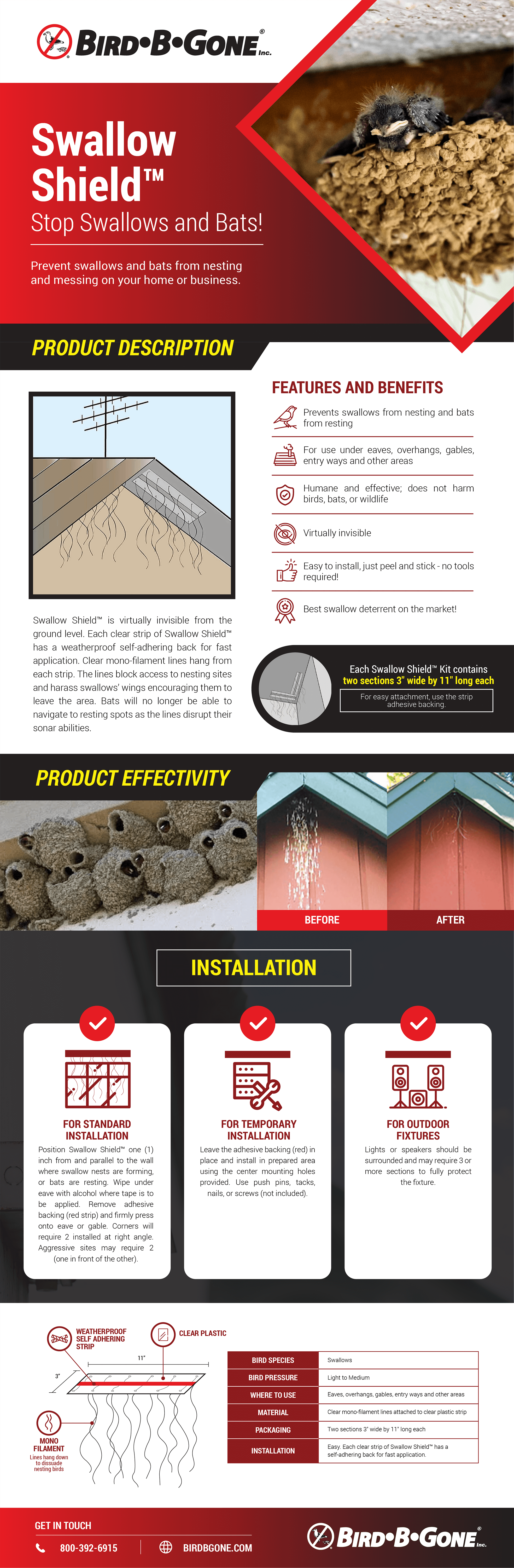 Swallow Shield Infographic