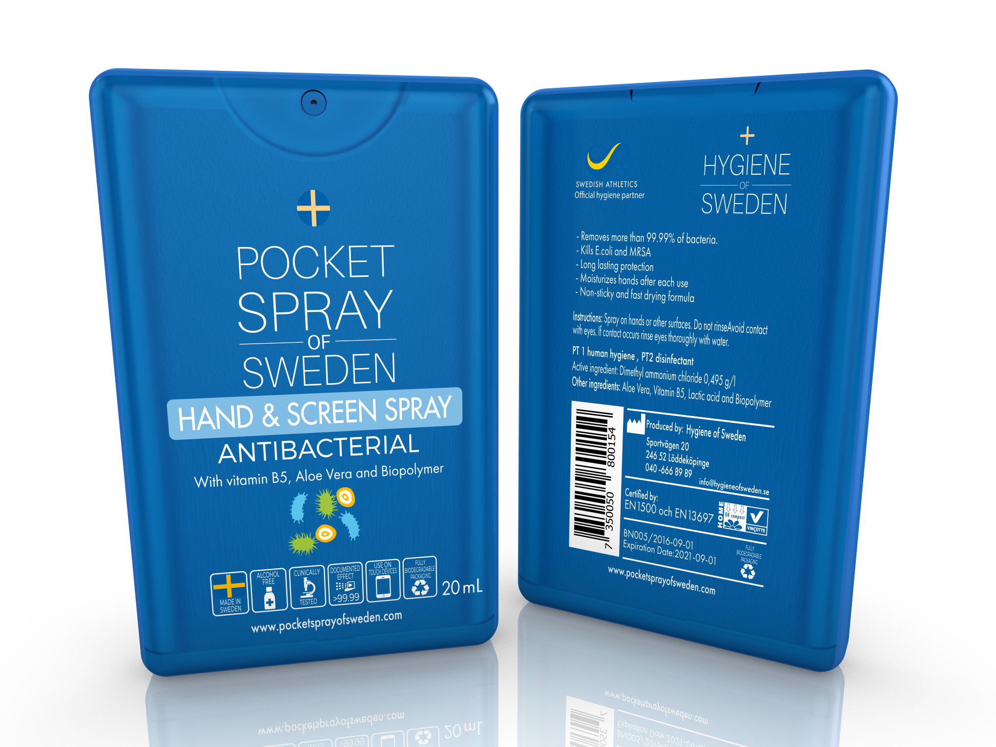 20 ml Pocket spray - Screen & Hand sanitizer