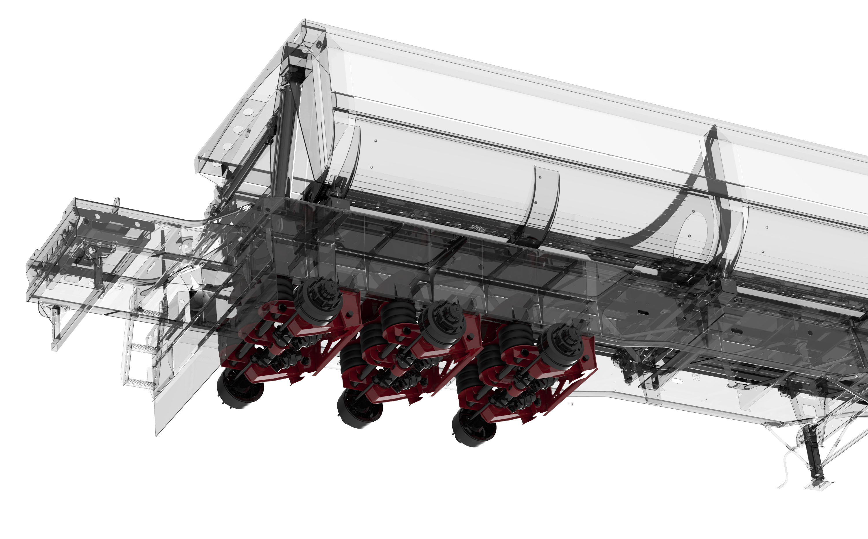 In its tri-axle configuration, the TR50-HDT gives trailer OEMs the ability to achieve the higher load capacities they seek, while maintaining the superior ride of an air-ride suspension.