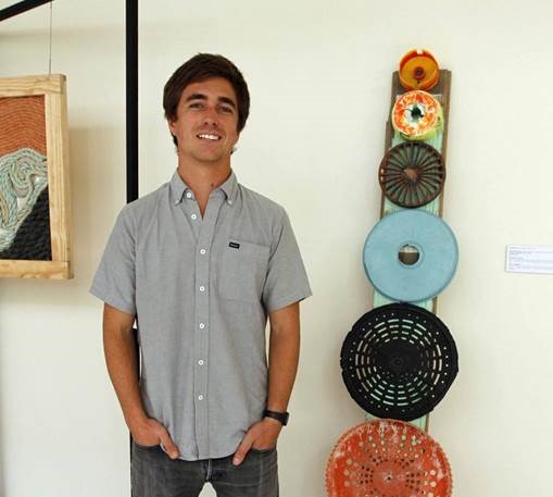 Ocean Artist Ethan Estess has gained national recognition for his show-stopping artwork made with reclaimed ocean materials such as plastic, fishing line, golf balls, and more.