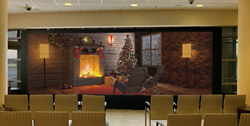 Covenant Medical Center Adult Emergency Department Video Wall Content Christmas Scene