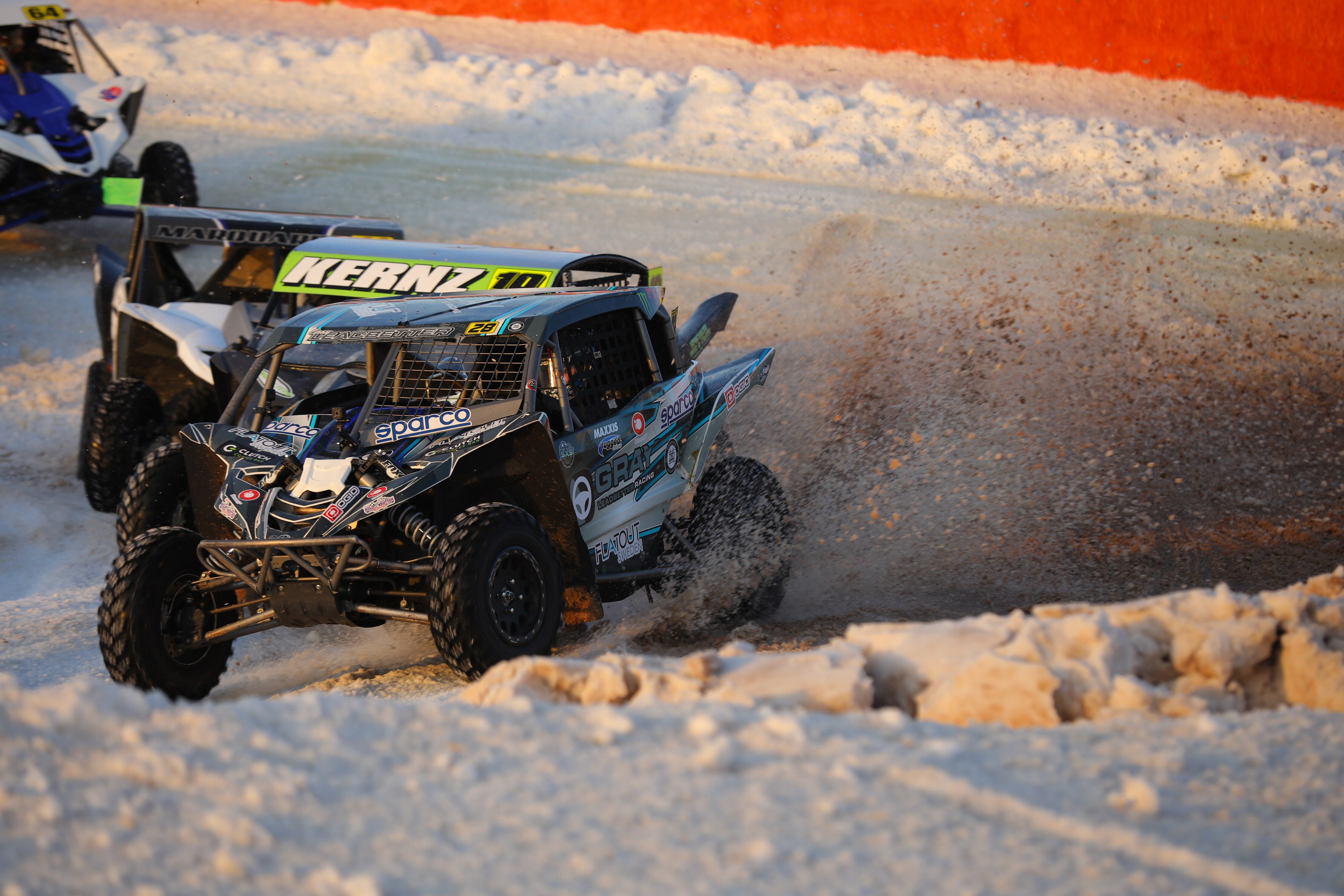 She lives in North Carolina, but ice, snow and slush didn't phase 15-year old Gray Leadbetter on her way to 2nd Place in the Arctic Derby Dash, Eagle River, WI. Photo: Harlan Foley