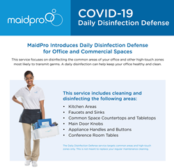 MaidPro Disinfection of COVID-19