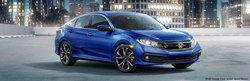 2020 Honda Civic sedan in blue