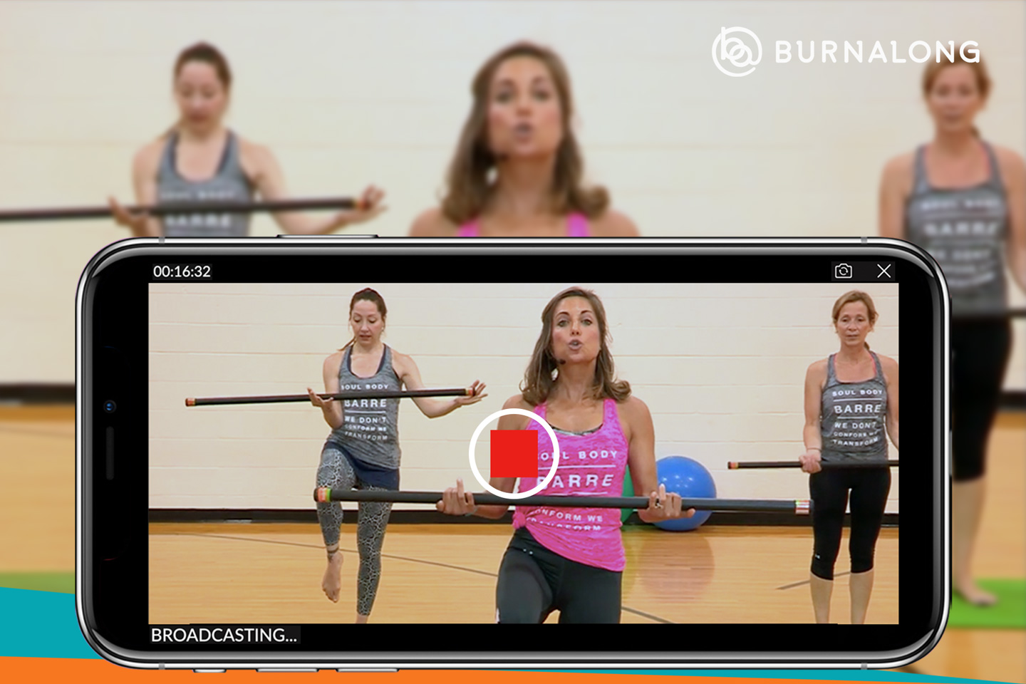 BurnAlong Partner App - Live-Stream and Record Classes on Your Phone