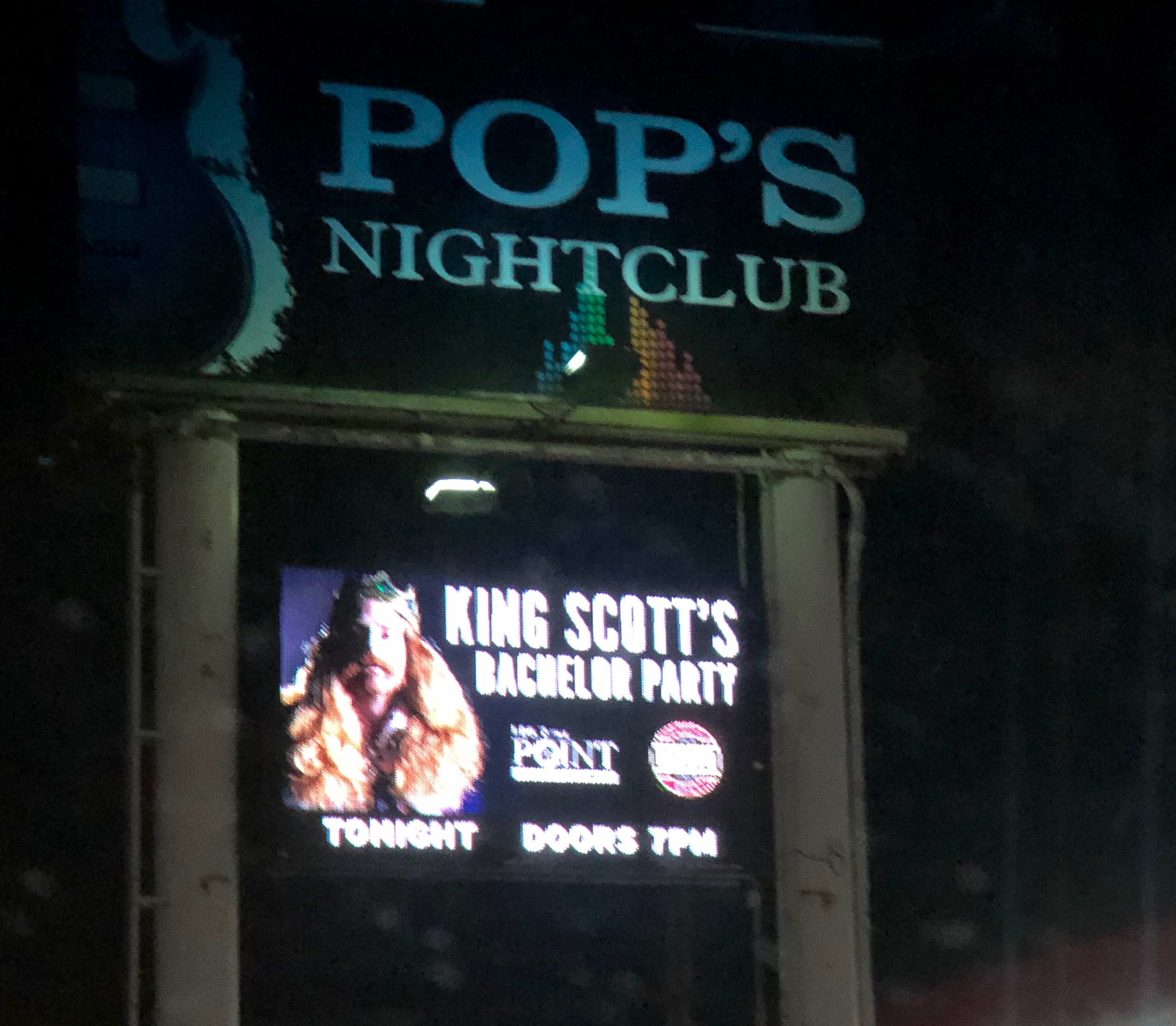 King Scott's Bachelor Party Concert at Pops