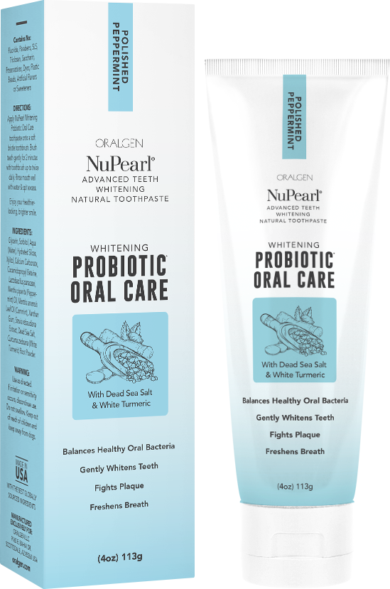 Oralgen NuPearl Probiotic Oral Care Peppermint-Flavored Toothpaste