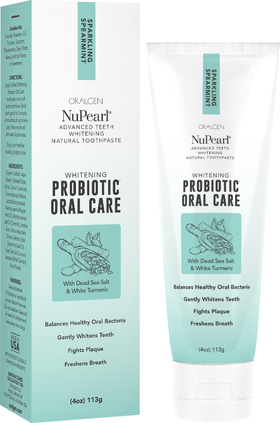 Oralgen NuPearl Probiotic Oral Care Spearmint-Flavored Toothpaste