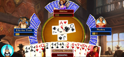 A view of Hardwood Spades, one of the games available for play.
