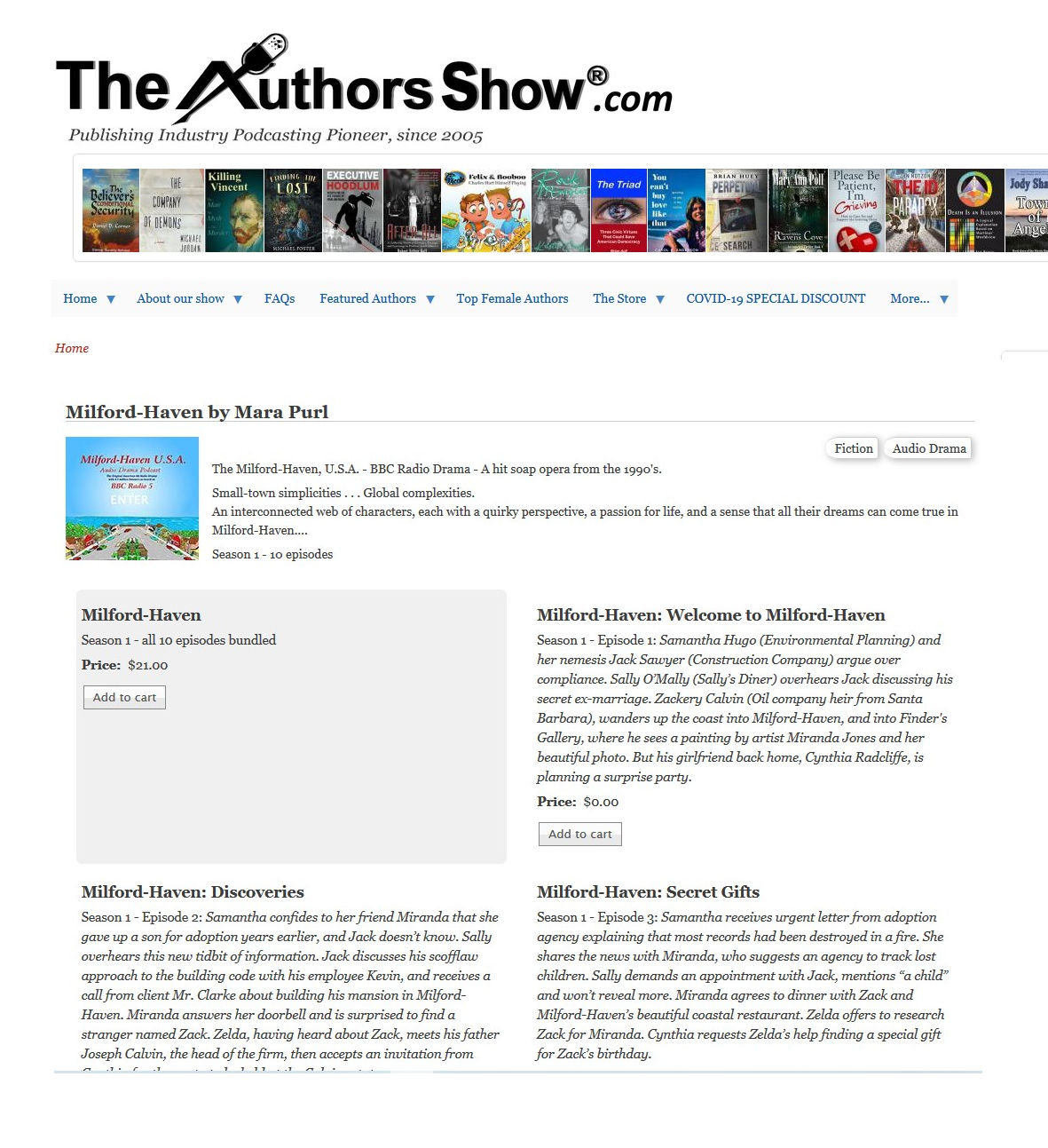 Milford-Haven USA at The Authors Show