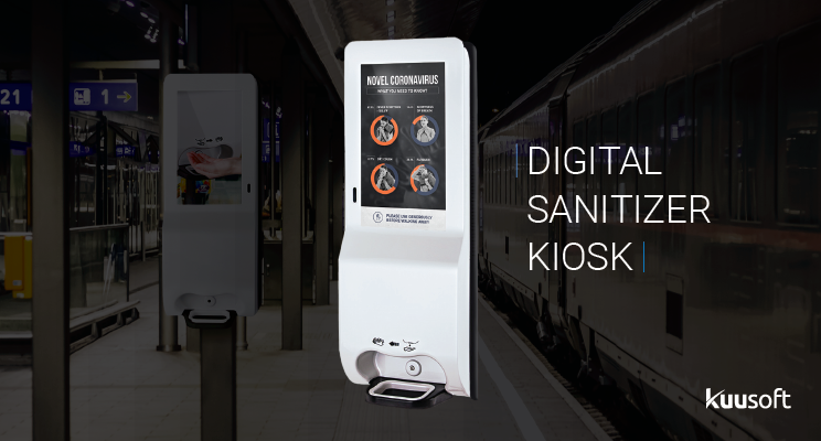 Kuusoft Prototypes Digital Hand Sanitizer Kiosks