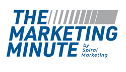 Logo for new series called The Marketing Minute by Spiral Marketing