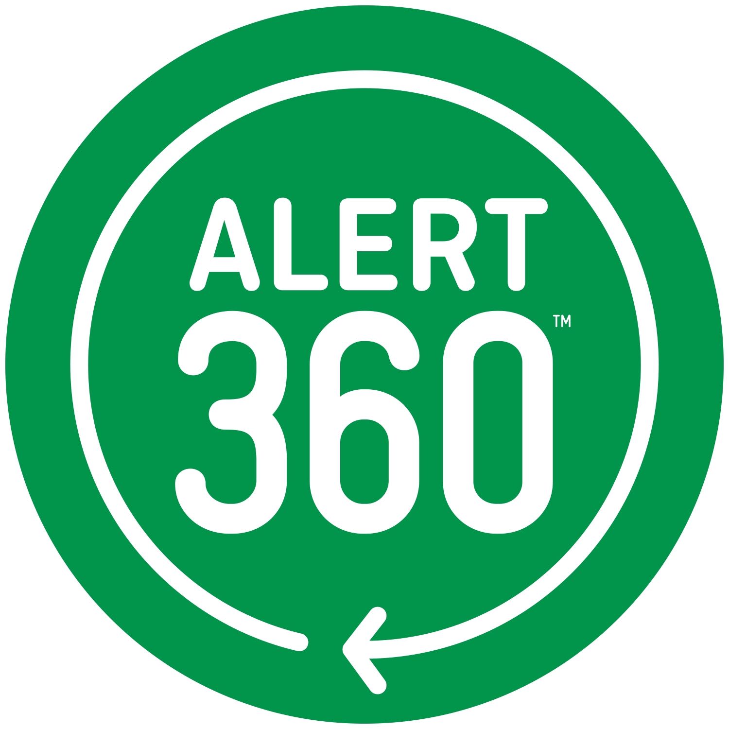 Alert 360 Logo 360 degrees of protection