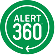 Alert 360 Logo 360 degrees of protection
