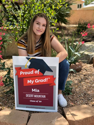 Proud of My Grad™ is a new online venture that sells yard signs parents can customize to proclaim how proud they are of their teen’s academic achievement. Unlike other sign companies that serve a school or a school district, it can deliver signs to the pa