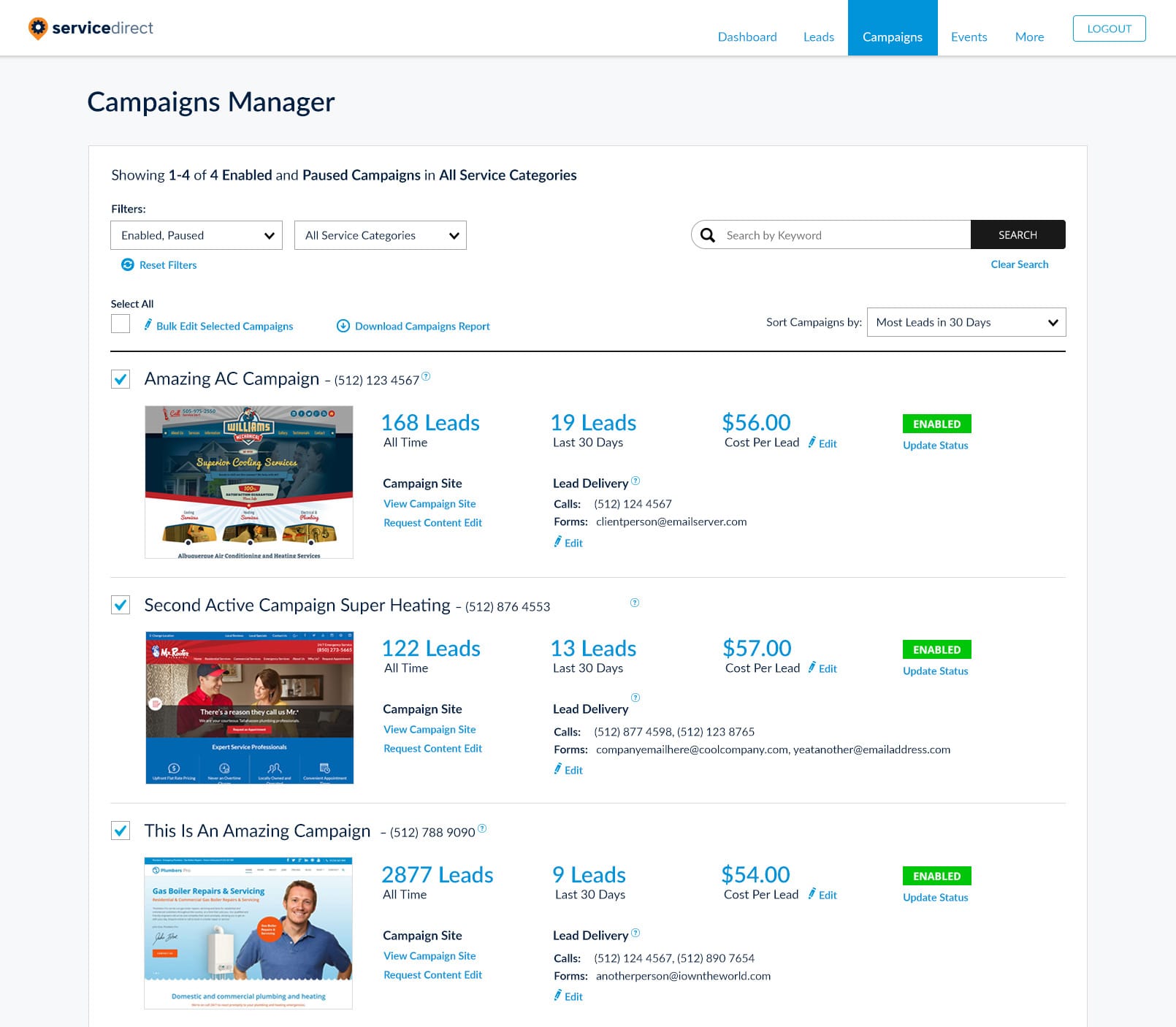 Manage Campaigns all in one place with mySD Campaigns Manager
